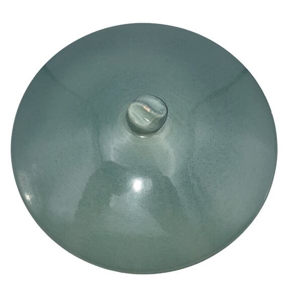 Vintage Red Wing 10" Round 2-Quart Covered Casserole Green/Brown VGC - Picture 4 of 10